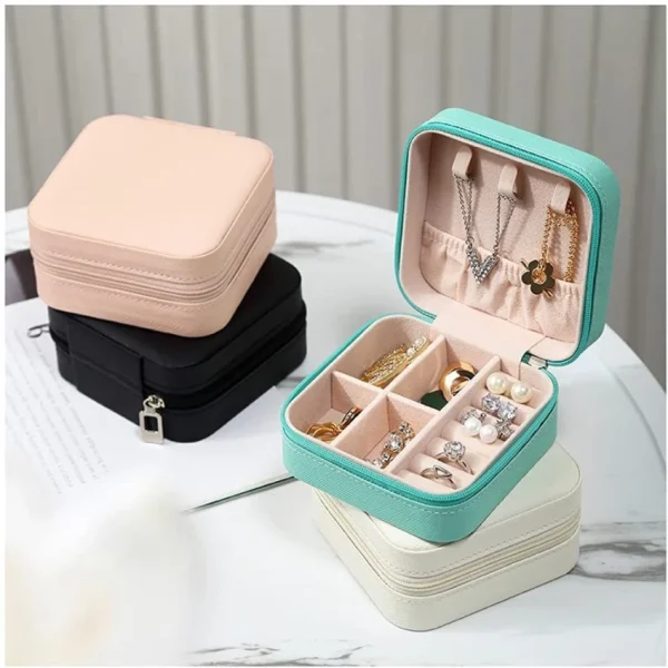 Jewelry Storage Box Earring Ring Necklace Organizers